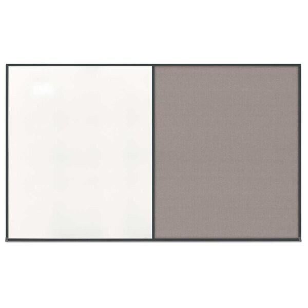 United Visual Products Single Door Radius Corkboard, 36"x36", Hea, UV7012RC-SATIN-DBURGU UV7012RC-SATIN-DBURGU - main